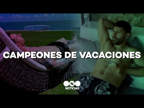 MESSI, AGÜERO y TAGLIAFICO de VACACIONES POR EL MUNDO - Telefe Noticias