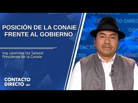 Entrevista con Leonidas Iza Salazar - Presidente de la Conaie | Contacto Directo | Ecuavisa