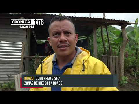 COMUPRED visita puntos críticos en Boaco ante llegada de Bonnie - Nicaragua