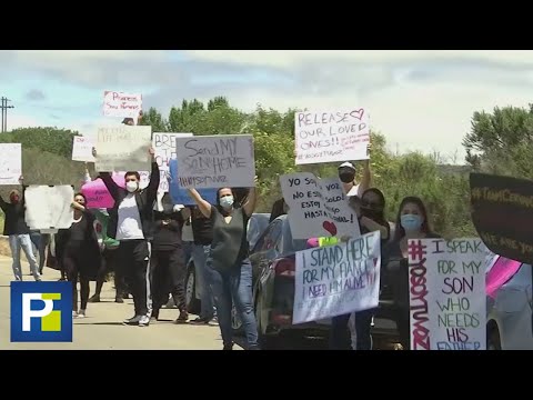 Protestan frente a una cárcel en California en donde hay unos 1,000 contagiados