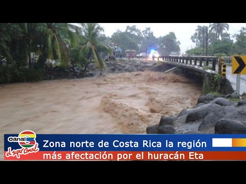 Guanacaste y la zona norte de Costa Rica son las regiones con más afectación por el huracán Eta.