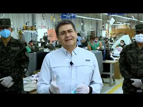 Presidente Hernández: Industria Militar esta produciendo 3,500 mascarillas diarias