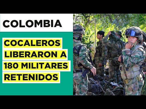 Cocaleros liberaron a 180 militares colombianos retenidos en frontera con Venezuela
