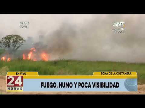 Incendio en varios puntos de Asunción