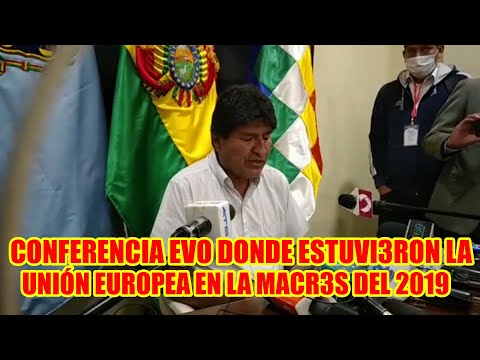 EVO MORALES R3CHAZA LA RESOLUCIÓN DEL PARLAMENTO EUROPEO CON AFIRMACIONES F4LSAS...