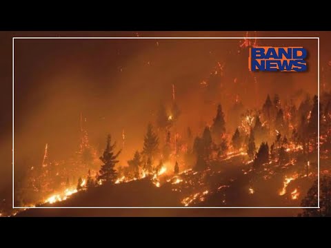 Incêndios florestais ganham força na Patagônia