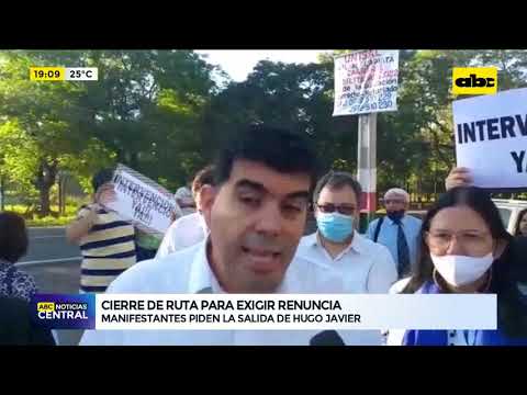 Manifestantes exigen renuncia de Hugo Javier González