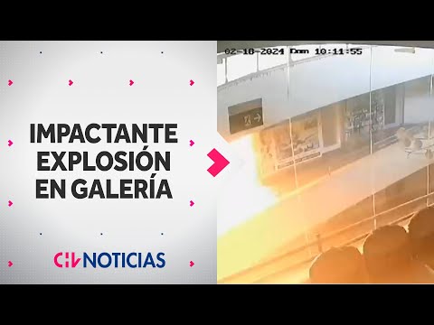EL IMPACTANTE MOMENTO de la explosión en galería de Paseo Bandera - CHV Noticias