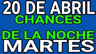 Resultado Chances de la Noche Martes 20 de Abril de 2021