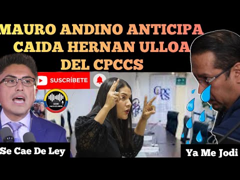MAURO ANDINO ANTICIPA LA CAIDA DEL EX PRESIDENTE DE CPCCS HERNAN ULLOA NOTICIAS DE ECUADOR RFE TV