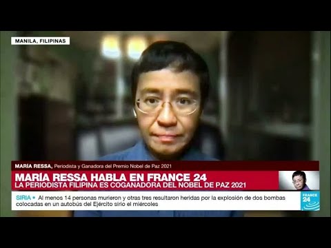 Maria Ressa, nobel de Paz: Ser periodista se ha vuelto cada vez más peligroso • FRANCE 24