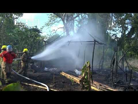 Incendio devoró todo en una humilde casa en San Carlos - Nicaragua