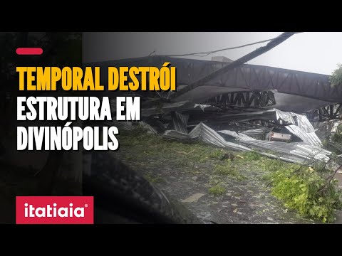 TEMPORAL DESTRÓI ESTRUTURA DO PARQUE DE EXPOSIÇÕES EM DIVINÓPOLIS