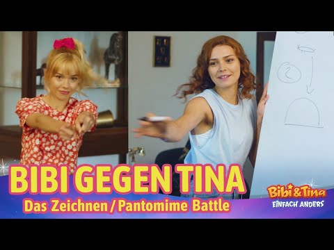 Bibi gegen Tina - Zeichnen und Pantomime Battle |  Einfach Anders