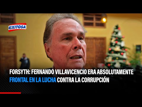 Harold Forsyth: Fernando Villavicencio era absolutamente frontal en la lucha contra la corrupción