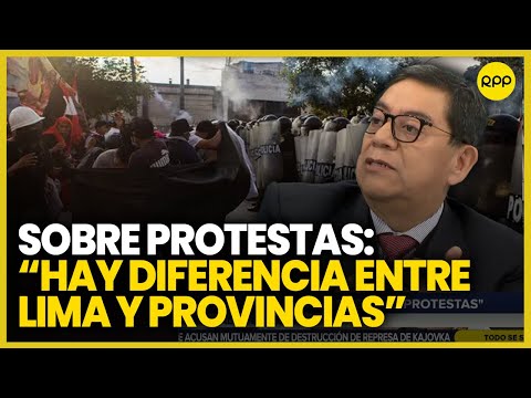 Sobre protestas en Perú: El derecho no ampara el violentismo en las protestas, indica Miguel Pérez