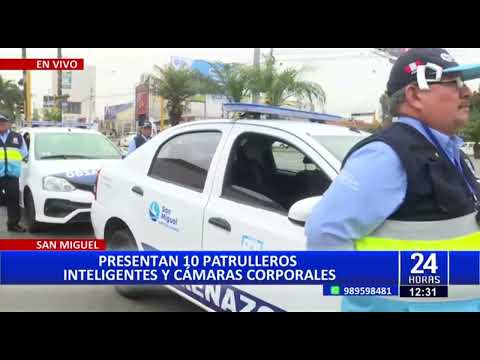 Municipalidad de San Miguel adquiere 10 patrulleros inteligentes y cámaras corporales