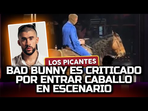 Bad Bunny criticado por entrar con un caballo al escenario | Vive el espectáculo