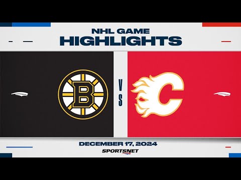 NHL Highlights | Bruins vs. Flames - December 17, 2024