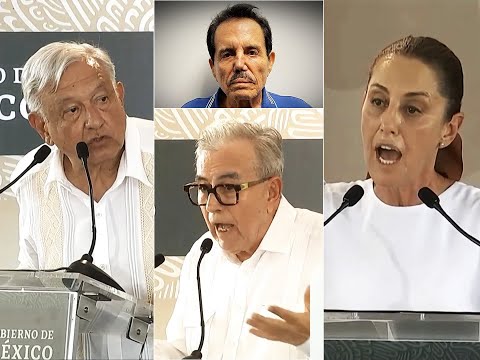 Claudia Sheinbaum y AMLO defienden a Rubén Rocha Moya de revelaciones del Mayo Zambada