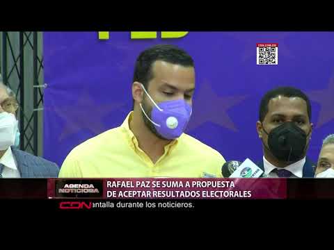 Rafael Paz se suma a propuesta de  aceptar resultados electorales