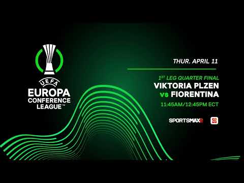 Watch the Europa Conference | Viktoria plzen VS Fiorentina | Thurs. April.11 | on SportsMax2 and App