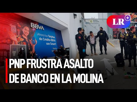 La Molina: Policía Nacional captura infraganti a delincuente que intentaba asaltar un banco | #LR