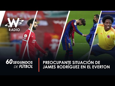 Sigue sin aparecer James Rodríguez con el Everton por molestias físicas