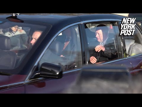 King Charles & Queen Camilla arrive at pre-Christmas lunch