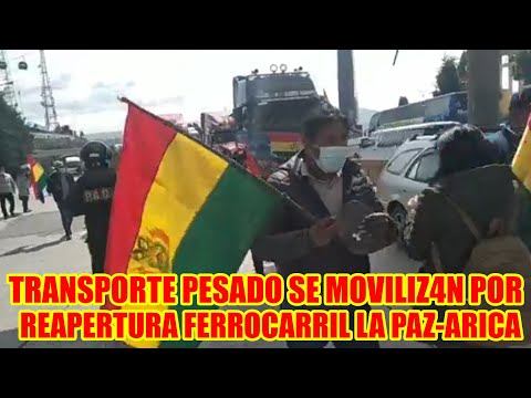 MOVILIZ4CIÓN DEL SECTOR TRASPORTE PESADO NO ESTÁN DE ACU3RDO CON LA REAPERTURA DEL FERROCARRIL