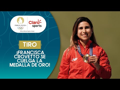 Tiro #Paris2024 | ¡Francisca Crovetto se cuelga la medalla de oro en la Ceremonia de Premiacio?n!