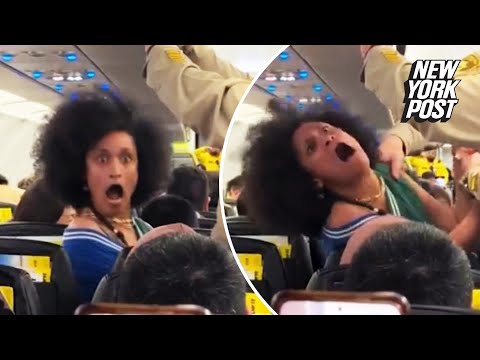 WATCH: Woman goes absolutely nuts as she’s dragged off Spirit Airlines flight in cartoonish meltdown