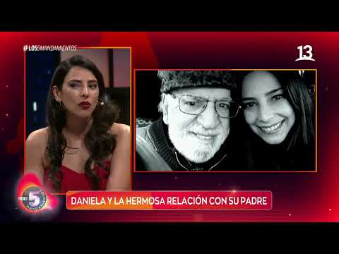 Daniela Castillo se emocionó al recordar a su padre. TBT, Canal 13.