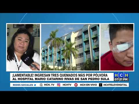 2 menores y un adulto ingresan al Hospital Catarino Rivas por quemaduras con pólvora