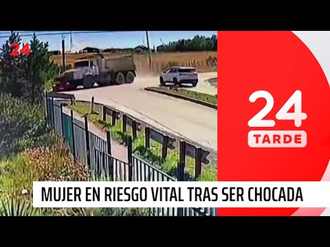 Mujer queda en riesgo vital tras ser chocada por camión en Puerto Natales | 24 Horas TVN Chile