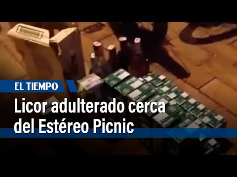 Policía incauta 32 botellas adulteradas cerca del Festival Estéreo Picnic| El Tiempo