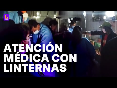 Médicos atienden con linternas en Arequipa: Todas esas carencias son terribles