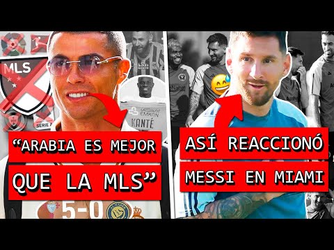 CRISTIANO RONALDO disparó contra MLS de MESSI y EUROPA y así reaccionó LEO desde INTER MIAMI