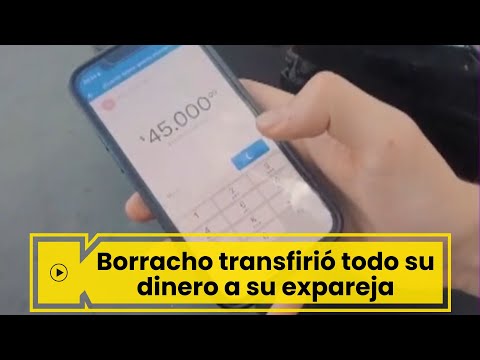 Joven se pasó de tragos y transfirió todo el dinero de su cuenta a su expareja