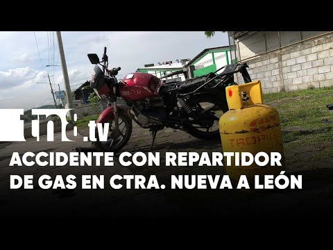 Repartidor de gas acepta la culpa en accidente en Ctra. Nueva a León - Nicaragua