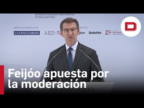 Feijóo apuesta por la moderación frente al radicalismo en España y en Cataluña