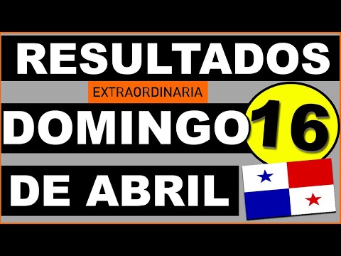 Resultados Sorteo Extraordinaria Loteria Domingo 16 de Abril 2023 Loteria Nacional Panama Dominical
