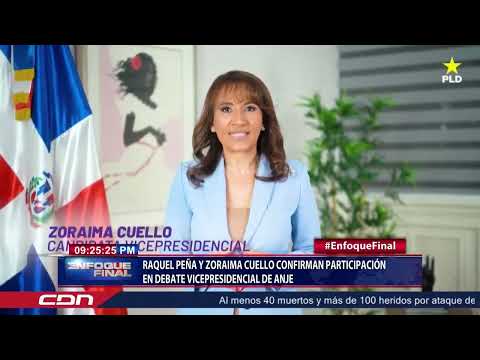Raquel Peña y Zoraima Cuello confirman participación en debate vicepresidencial de ANJE
