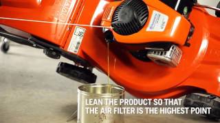 How to change oil in your Husqvarna lawnmower