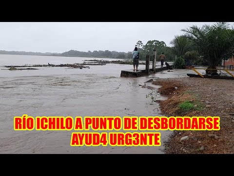 RIO OCHILO ESTÁ A PUNTO DE DESBORDARSE POBLADORES PID3N CONSTRUIR MÁS DEF3NSAS RIBEREÑAS..