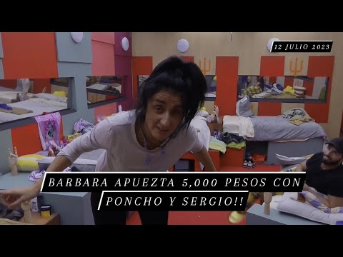 Barbara Apuesta Con Sergio Y Poncho 5,000 Pesos || 12-7-2023 || #lcdlfmx