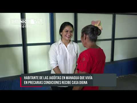 Entregan vivienda digna a familia en comarca Las Jagüitas, Managua - Nicaragua