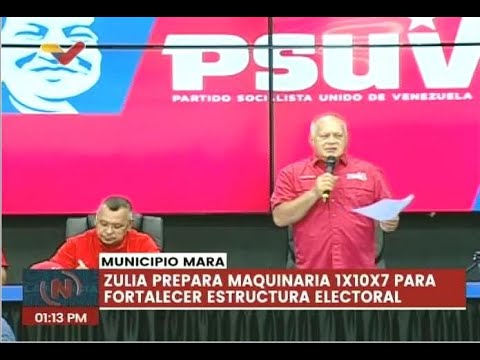 Diosdado Cabello en reunión por los 1x10x7 en el estado Zulia, 17 junio 2024