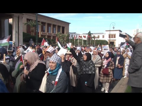 Major pro-Palestinian march through Morocco's capital Rabat as war in Gaza goes on