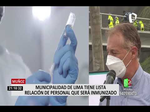 Municipalidad de Lima tiene lista del personal que sería inmunizado
